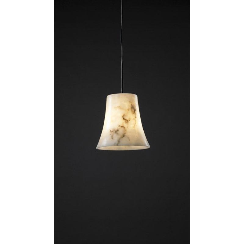 One Light Pendant from the LumenAria Collection in Dark Bronze Finish by Justice Designs