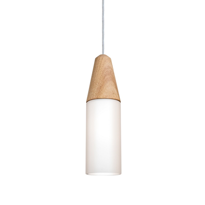One Light Pendant from the Nini Collection in Satin Nickel Finish by Besa