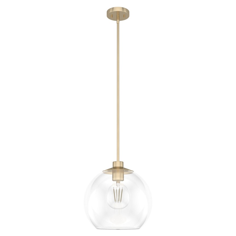 One Light Pendant from the Xidane Collection in Alturas Gold Finish by Hunter