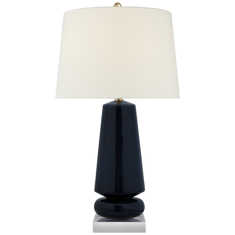 One Light Table Lamp from the Parisienne Collection in Denim Porcelain Finish by Visual Comfort Signature