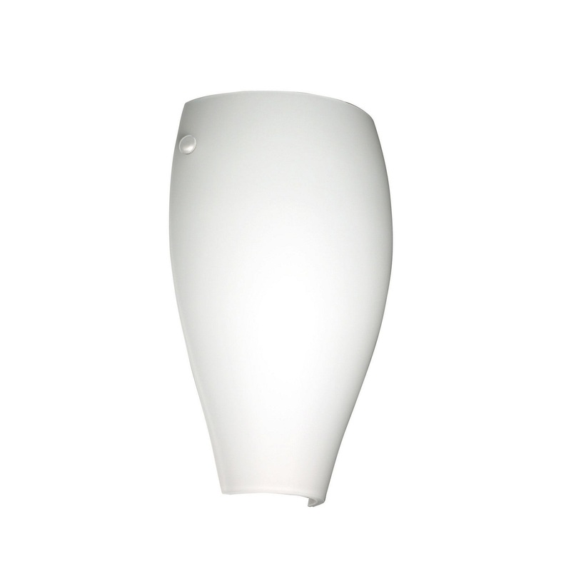 One Light Wall Sconce from the Chelsea Collection in White Finish by Besa