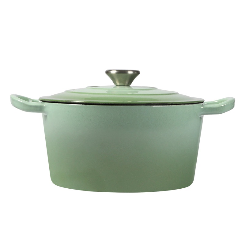 TOQUE 4L Enamel Dutch Oven Pot in Green Colour