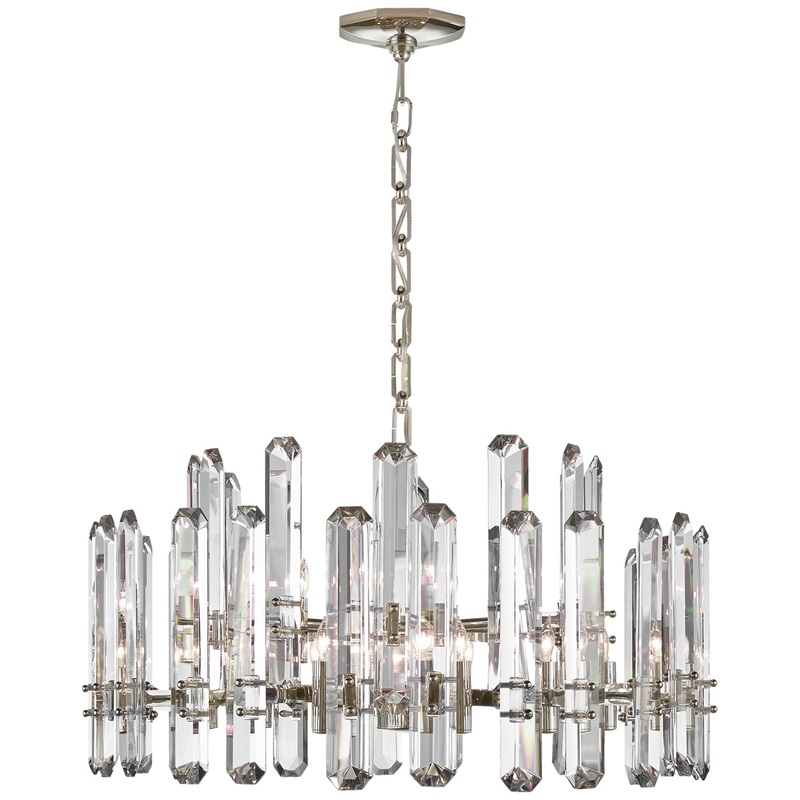 18 Light Chandelier from the Bonnington Collection in Polished Nickel Finish by Visual Comfort Signature
