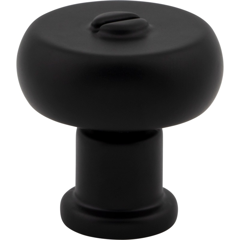 Atlas Homewares Everitt Knob 1 3/16 Inch Matte Black