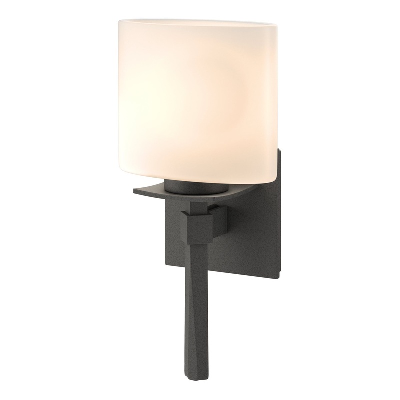Beacon Hall Ellipse Glass Sconce Natural Iron