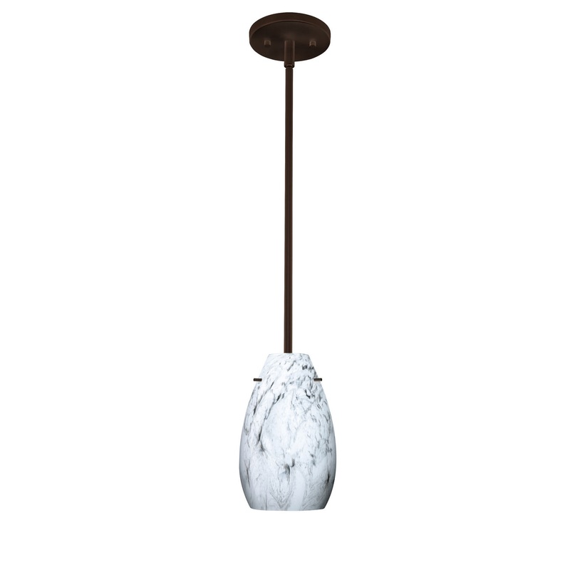Besa 1TT-4126MG-BR Pera One Light Pendant Bronze