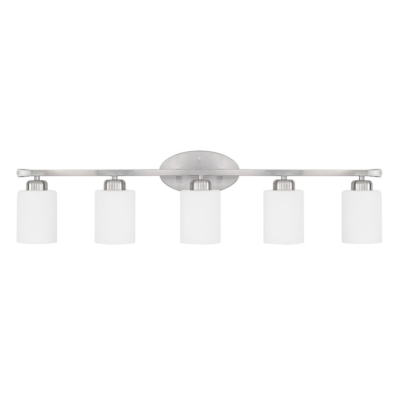 Capital Lighting 115251BN-338 Dixon 5 Light Vanity Brushed Nickel