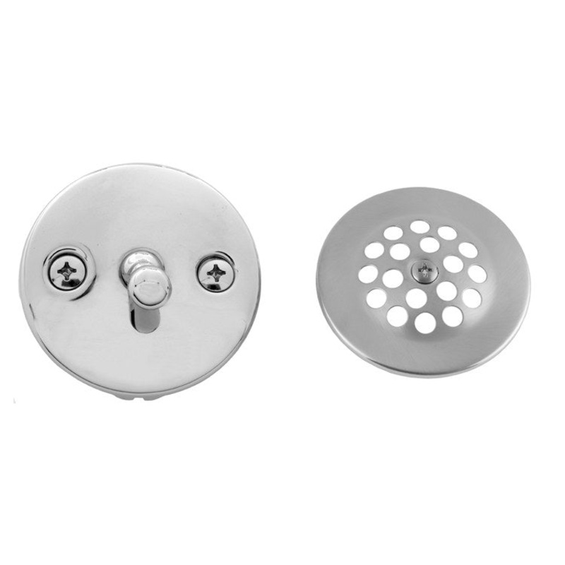 Drain Kit Satin Gold Brass Includes Trip Lever/2 Hole Faceplate/Grid Strainer 3 Inch