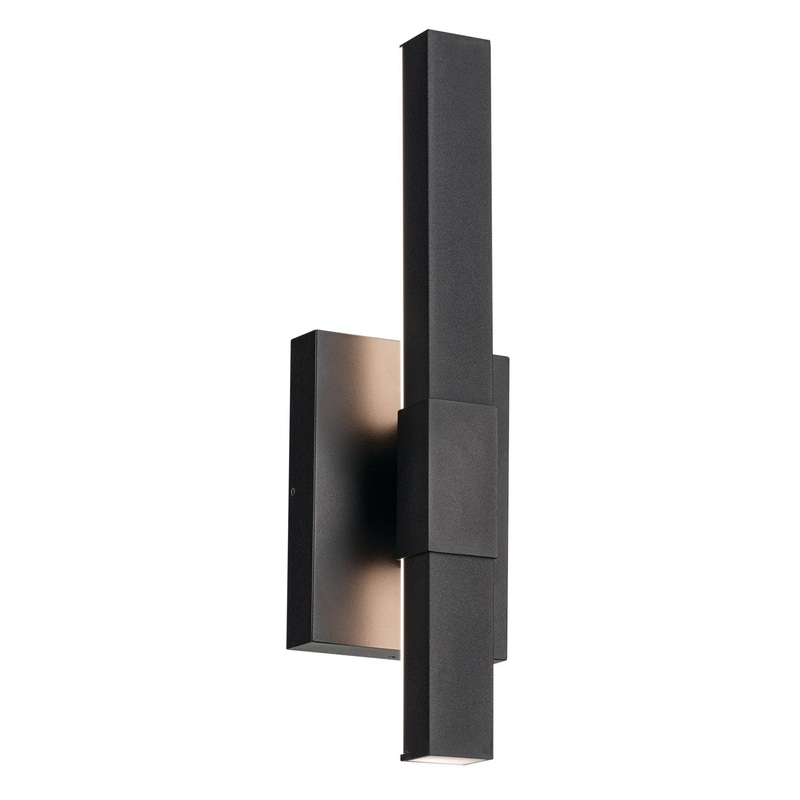 Kichler 59143BKT LED Outdoor Wall Mount, Textured Black