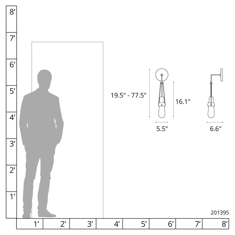 Link Clear Glass Low Voltage Sconce Vintage Platinum