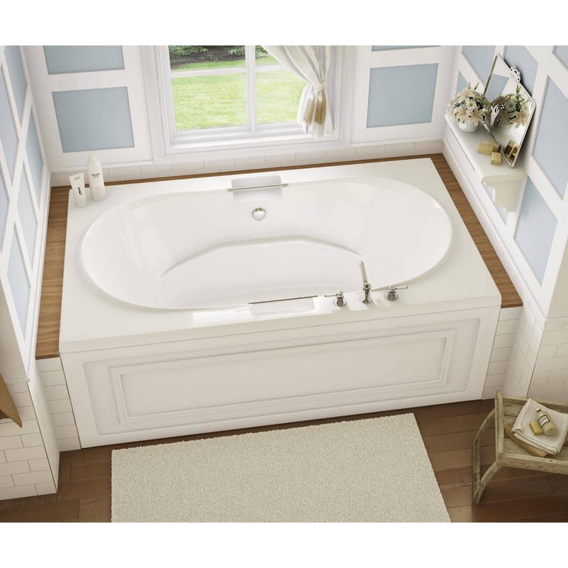 MAAX 101250-107-001-100 Antigua 72 x 42 Acrylic Drop-in Center Drain Hydrosens Bathtub in White