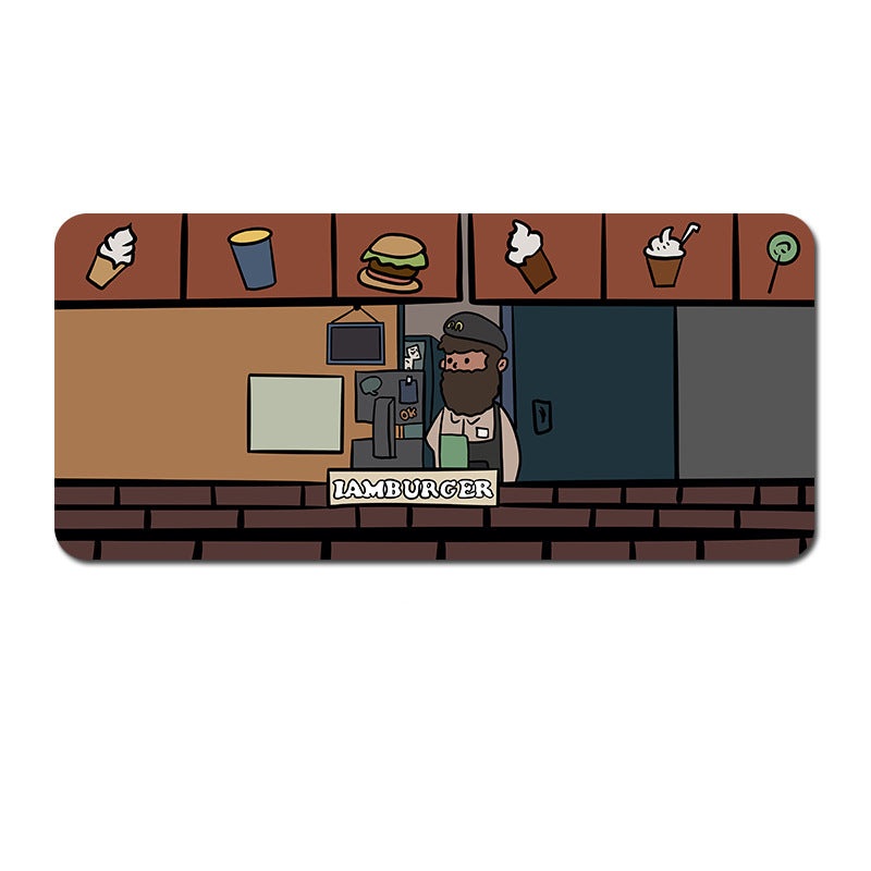 Oversized Cartoon Desk Pad – 80x30x0.4cmcm Mouse Mat, Non-Slip Base (Style 5)