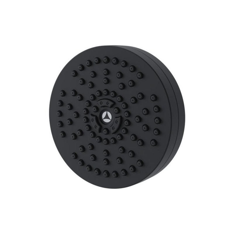 Showerhead HydroMersion 1 Functions Round Matte Black 4 Inch 2.0 Gallons per Minute Rubber Nozzles
