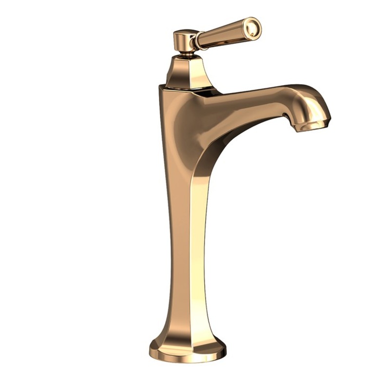 Vessel Faucet Metropole 1 Lever ADA French Gold PVD 1.2 Gallons per Minute Faucet Height 11 Inch