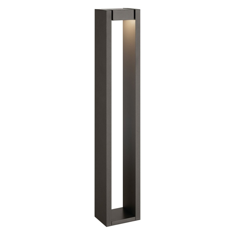 12 Volt LED 25.4″ Aimed Bollard Textured Architectural Bronze 2700K