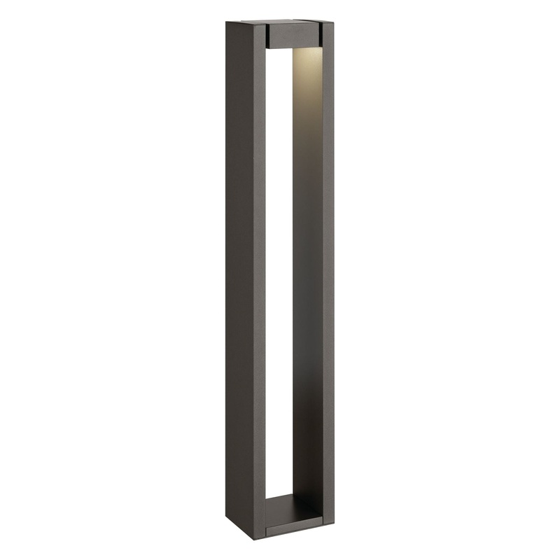 12 Volt LED 25.4″ Aimed Bollard Textured Architectural Bronze 3000K