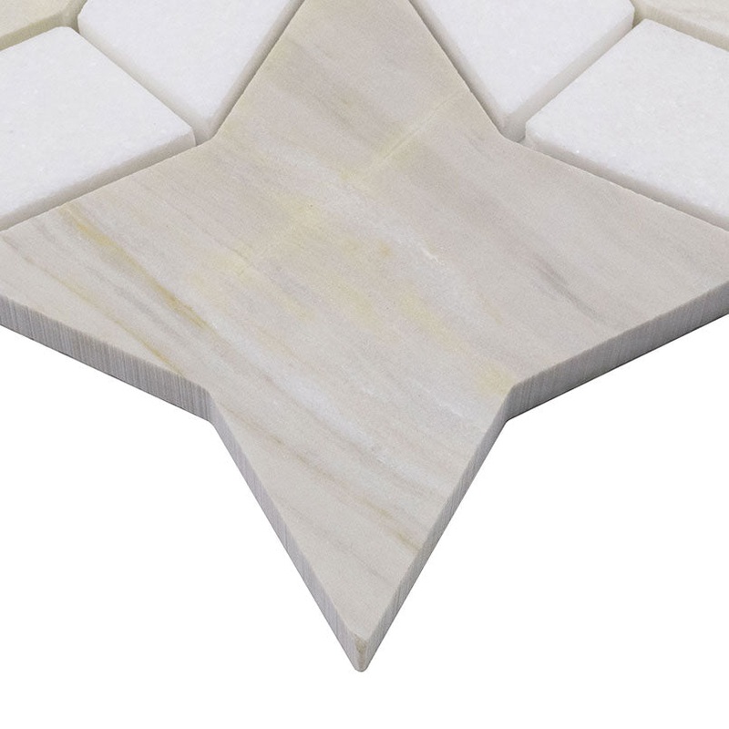 Athena Gold Estrella Polished Mosaic Tile