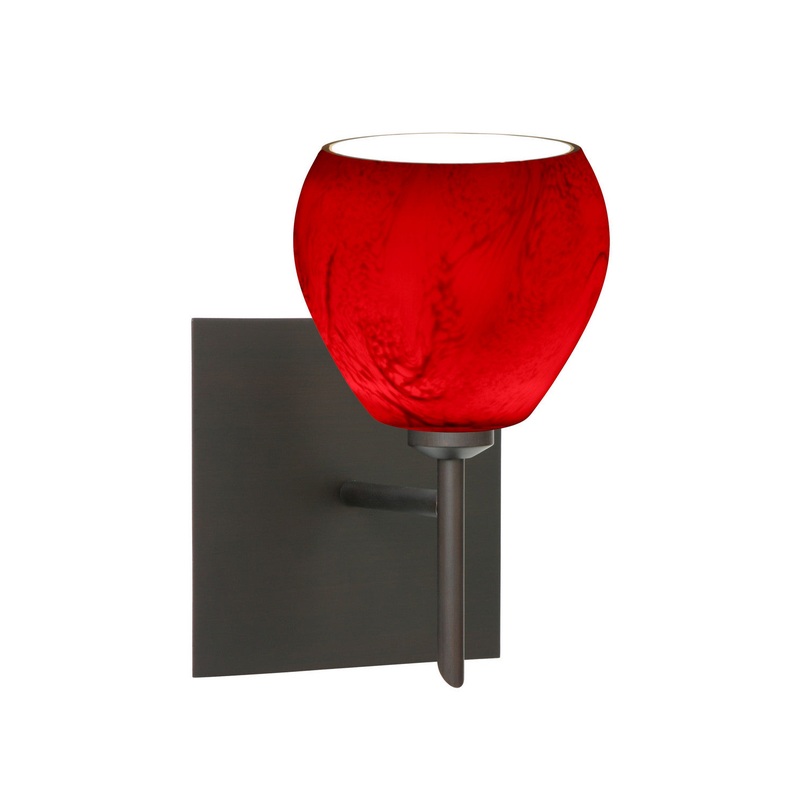 Besa 1SW-5605MA-BR-SQ Tay Tay One Light Wall Sconce Bronze