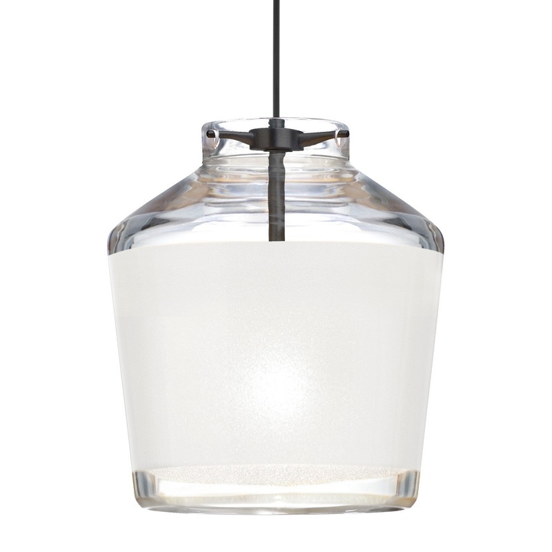 Besa 1XC-PIC6WH-BK Besa Pica 6 Pendant One Light Pendant Black
