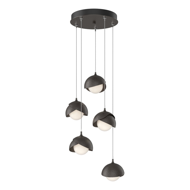 Brooklyn 5-Light Double Shade Pendant Oil Rubbed Bronze Oil Rubbed Bronze