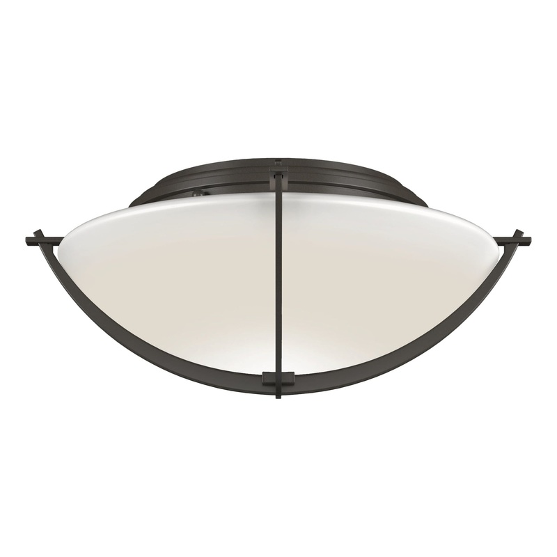 Compass Flush Mount Dark Smoke