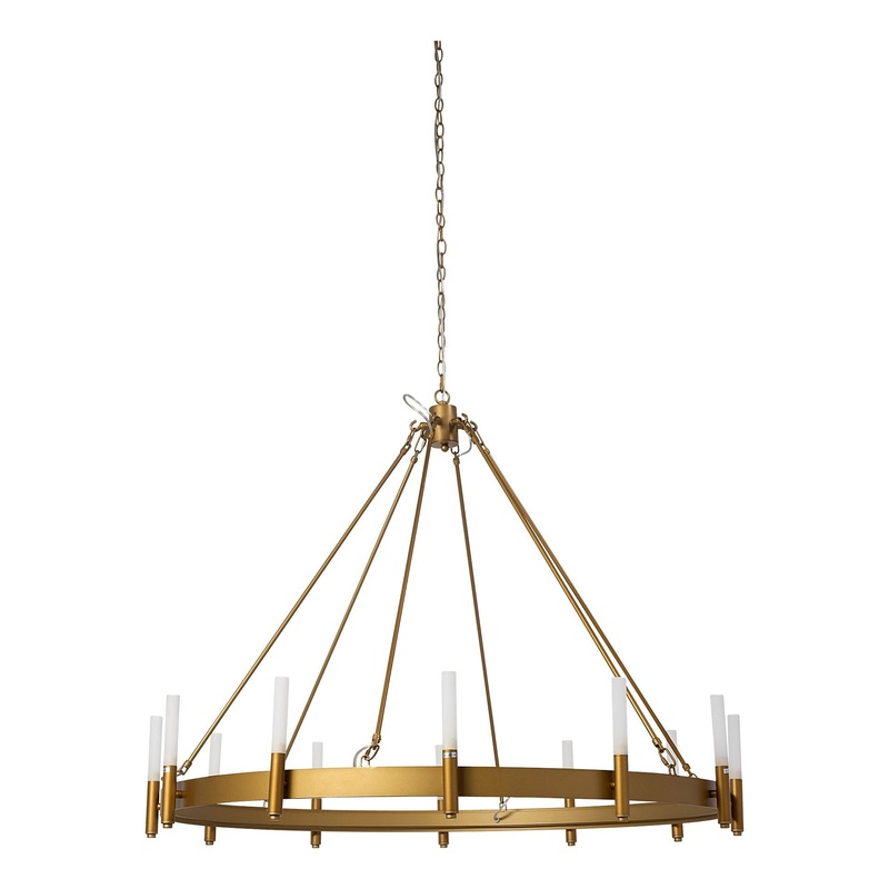 Decamp Chandelier Gold Metal
