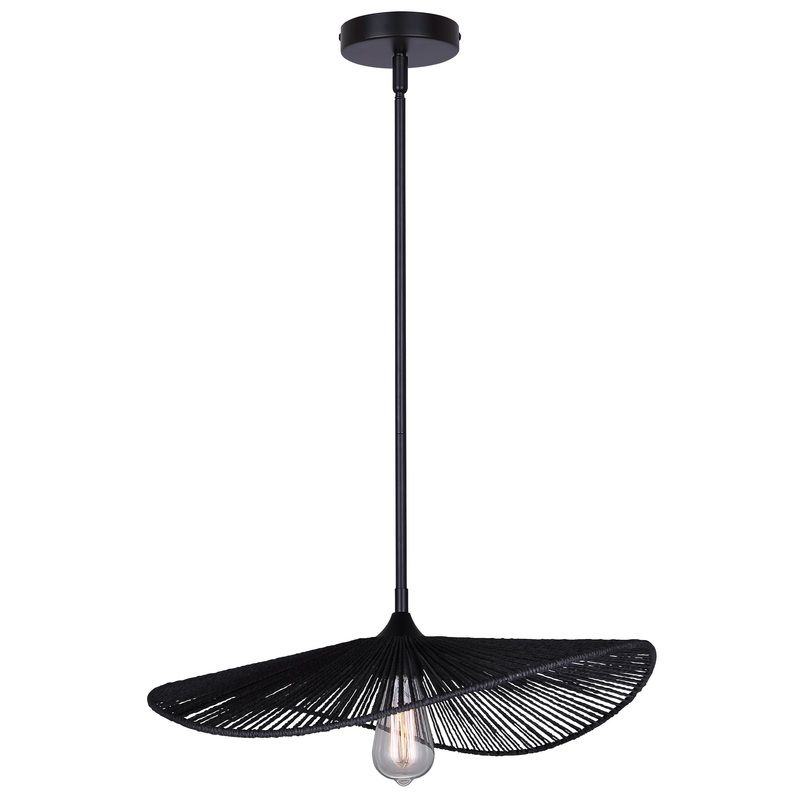 Georgia 1-Light Pendant Black