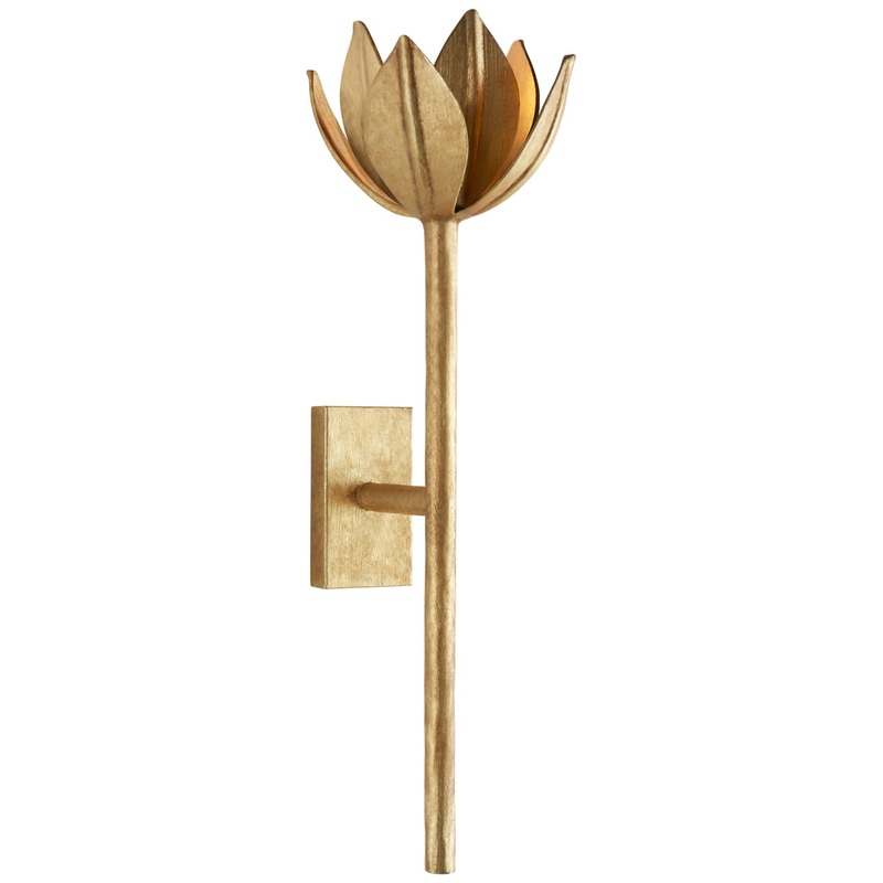 One Light Wall Sconce from the Alberto Collection in Antique Gold Leaf Finish by Visual Comfort Signature