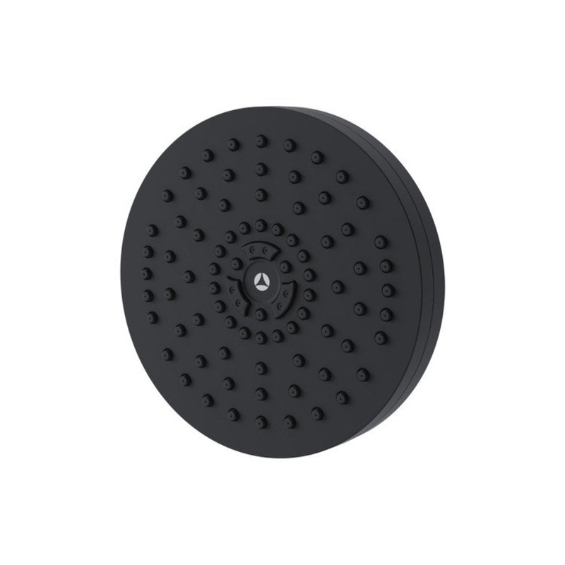 Showerhead HydroMersion 1 Functions Round Matte Black 6 Inch 2.0 Gallons per Minute Rubber Nozzles