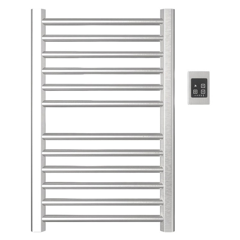 Towel Warmer Sirio 12 Bar Hardwire 580 BTU 21 x 32 Inch Brushed Stainless 304 Stainless Steel