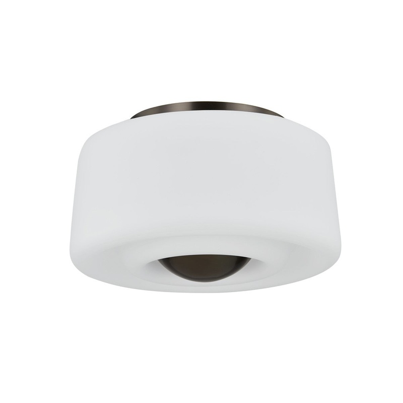 Two Light Flush Mount from the Ciela Collection in True Bronze Finish by Mitzi