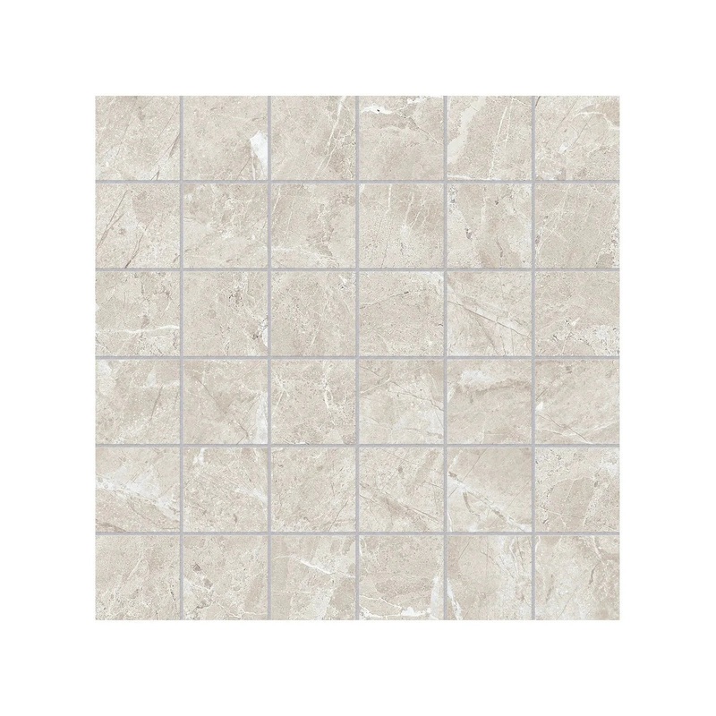 2″ x 2″ Regency Ivory Matte 36 Piece Porcelain Mosaics. 1 Sheet = 1.16 Sq. Ft. (63-510) 2″ x