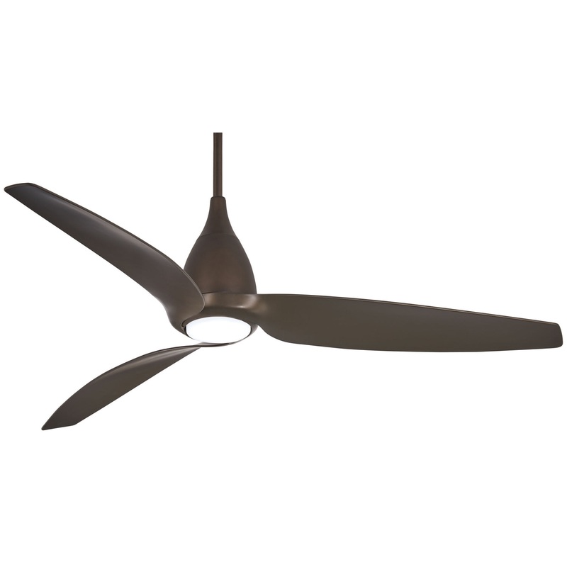 3-blade Tear 60″Ceiling Fan by Minka Aire (Dry Rated) Oil Rubbed Bronze/Oil Rubbed Bronze