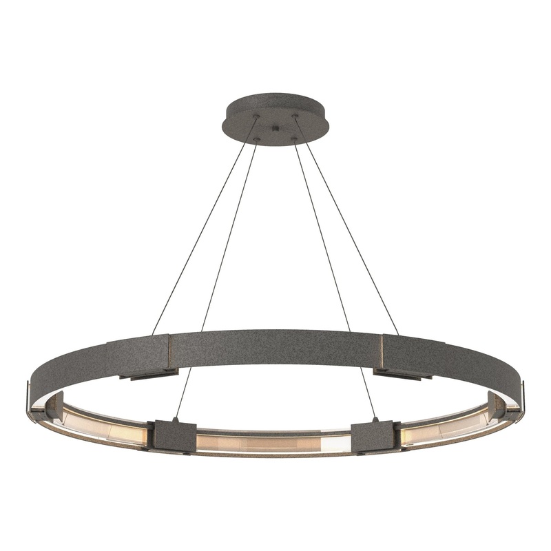 Aura Large LED Pendant Natural Iron