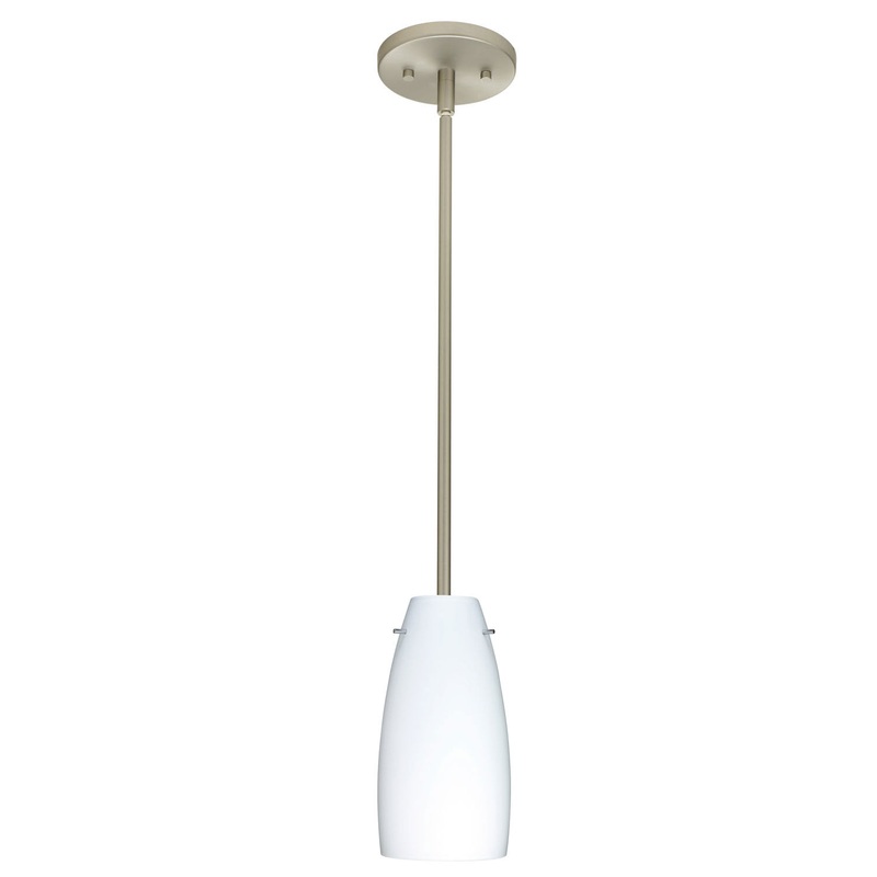 Besa 1TT-151207-SN Tao One Light Pendant Satin Nickel