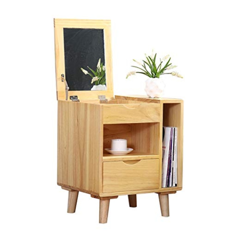 Comodini Camera da Letto Pine Comodino Semplice Trucco Moderna Cabinet Multifunzione Armadio di immagazzinaggio Nordic Camera Comodino con cassetto Comodino