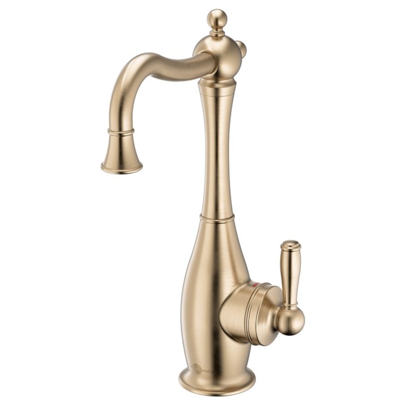 Hot Water Dispenser Showroom Traditional 2020 Instant 1 Lever ADA Mid Arc Swivel 360 DEG Brushed Bronze