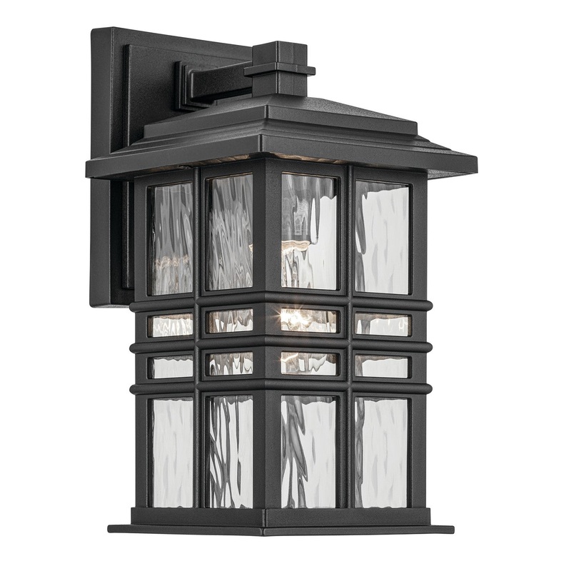Kichler 49829BKT One Light Outdoor Wall Mount, Textured Black