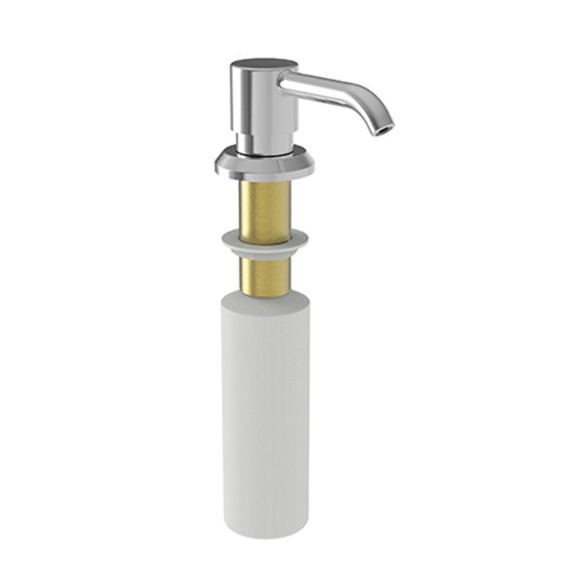 Soap Dispenser Jeter Midnight Chrome Deck Mount Brass Pump