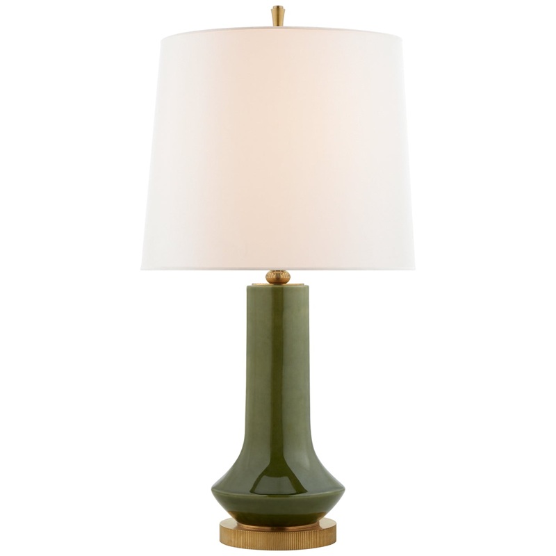 Two Light Table Lamp from the Luisa Collection in Emerald Green Finish by Visual Comfort Signature