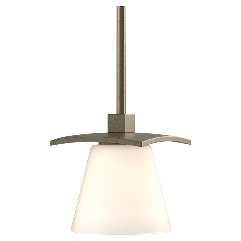 Wren Mini Pendant Soft Gold Opal Glass (GG)