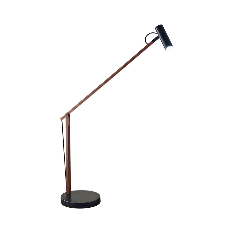 ADS360 Crane LED Desk Lamp Walnut Wood/ Black