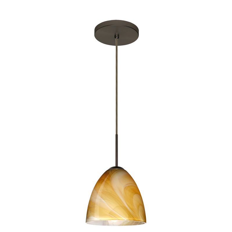 Besa 1JT-4470HN-LED-BR Vila One Light Pendant Bronze
