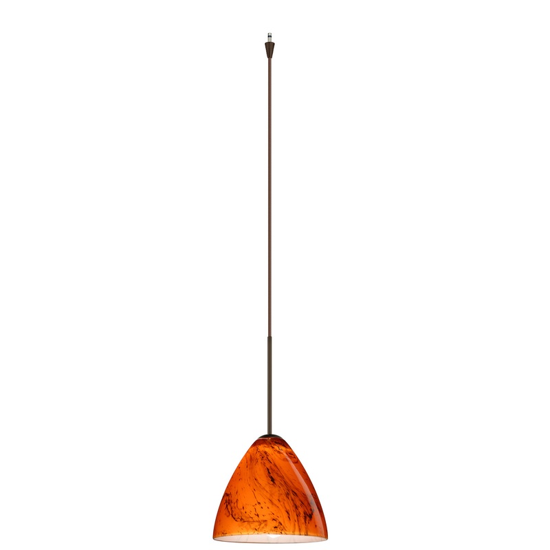 Besa XP-1779HB-BR Mia One Light Pendant Bronze