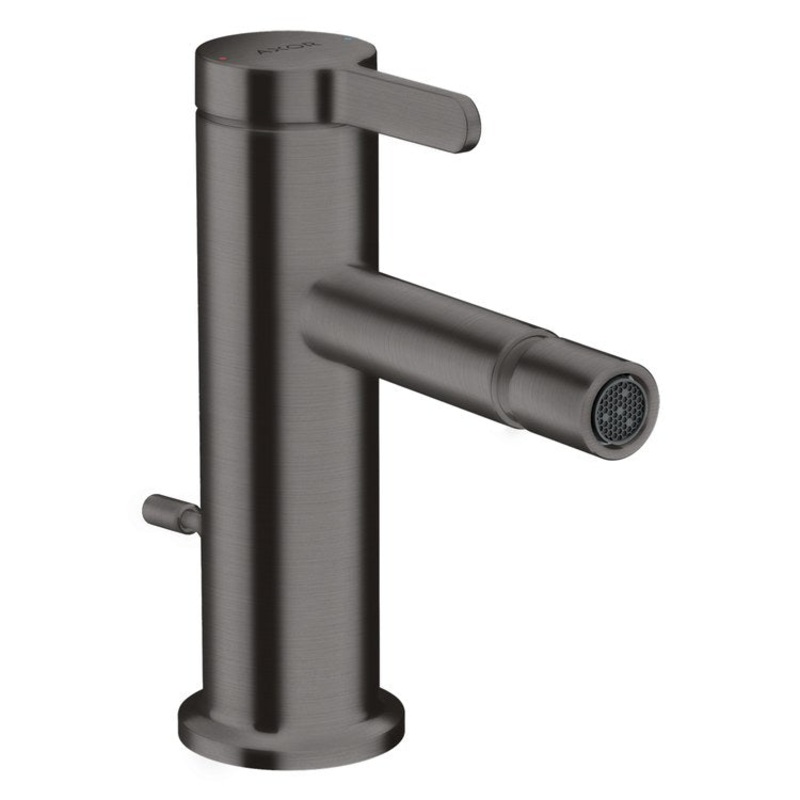 Bidet Faucet One 1 Lever ADA Brushed Black Chrome Pop-Up 1 Hole