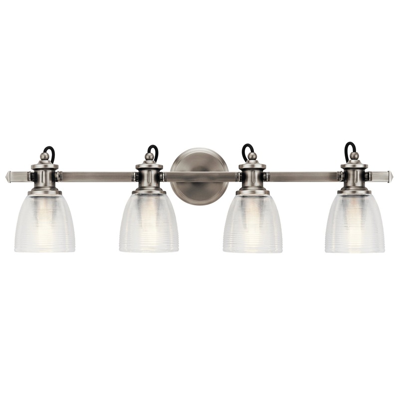 Four Light Bath from the Flagship Collection in Classic Pewter Finish by Kichler