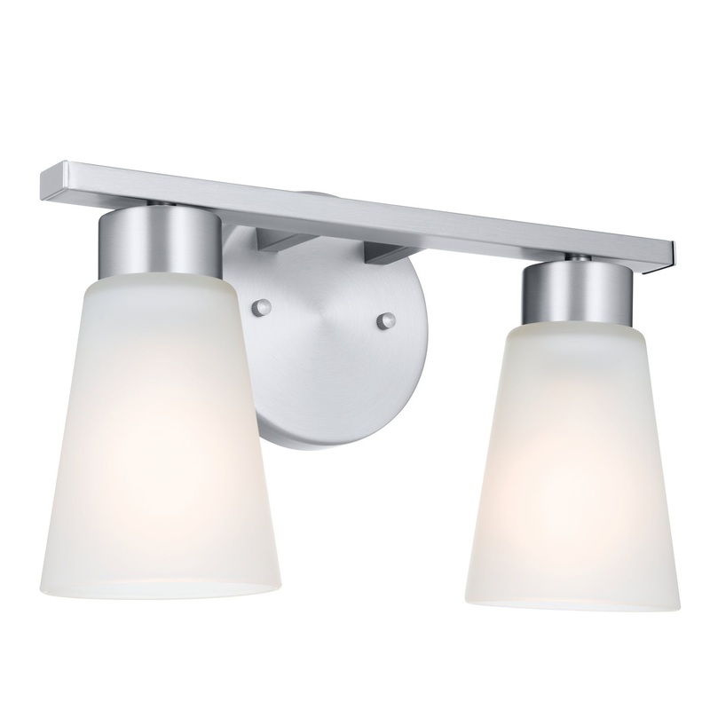Kichler 55120NI Two Light Bath, Brushed Nickel