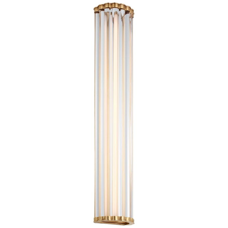LED Wall Sconce from the Kean Collection in Antique-Burnished Brass Finish by Visual Comfort Signature