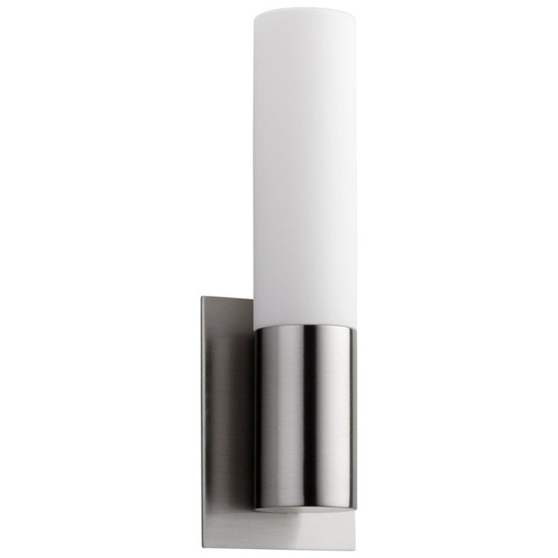 Magneta Single-Light LED Wall Sconce with Glass Shade – Satin Nickel