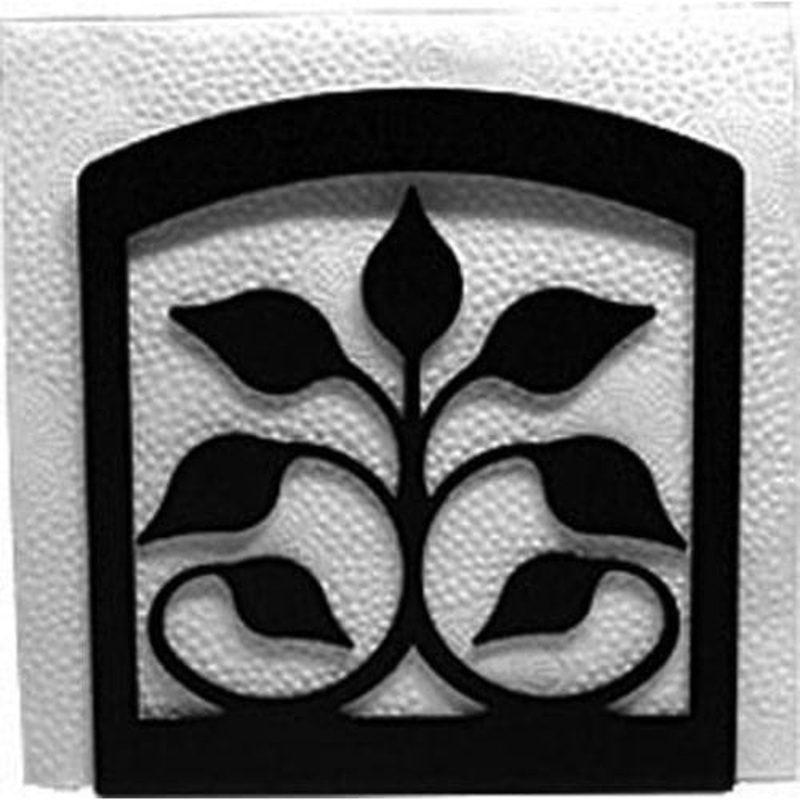 Village Wrought Iron NH-109 Leaf Fan Napkin Holder